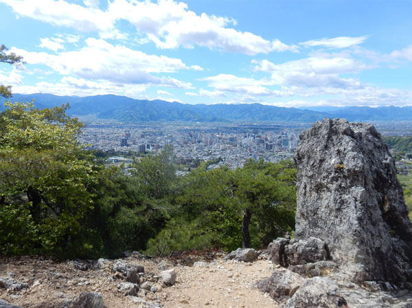 photo・長野市と周囲の山々　物見岩から