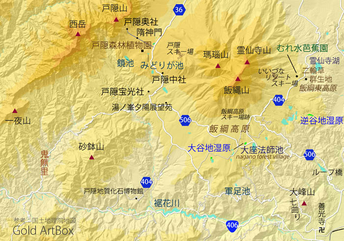 map 飯綱高原