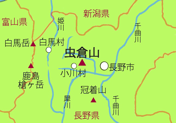 地図・虫倉山