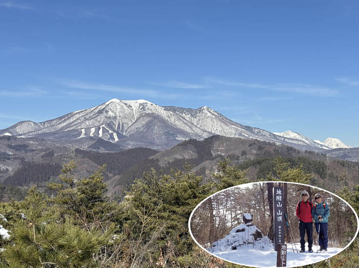 photo7青空に映える飯縄山、黒姫山、妙高山/地附山から
